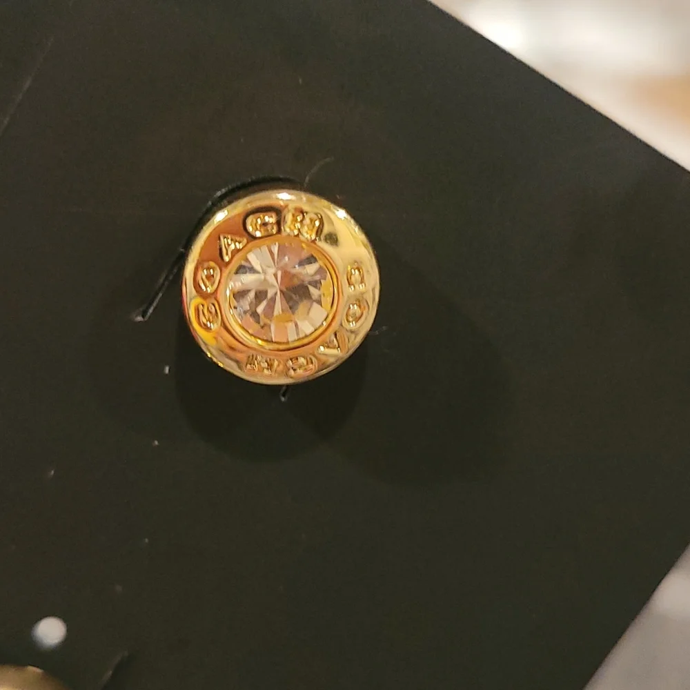 ❤️ Authentic Coach Earrings Circle Studs Fashion Jewelry - Picture 2 of 3